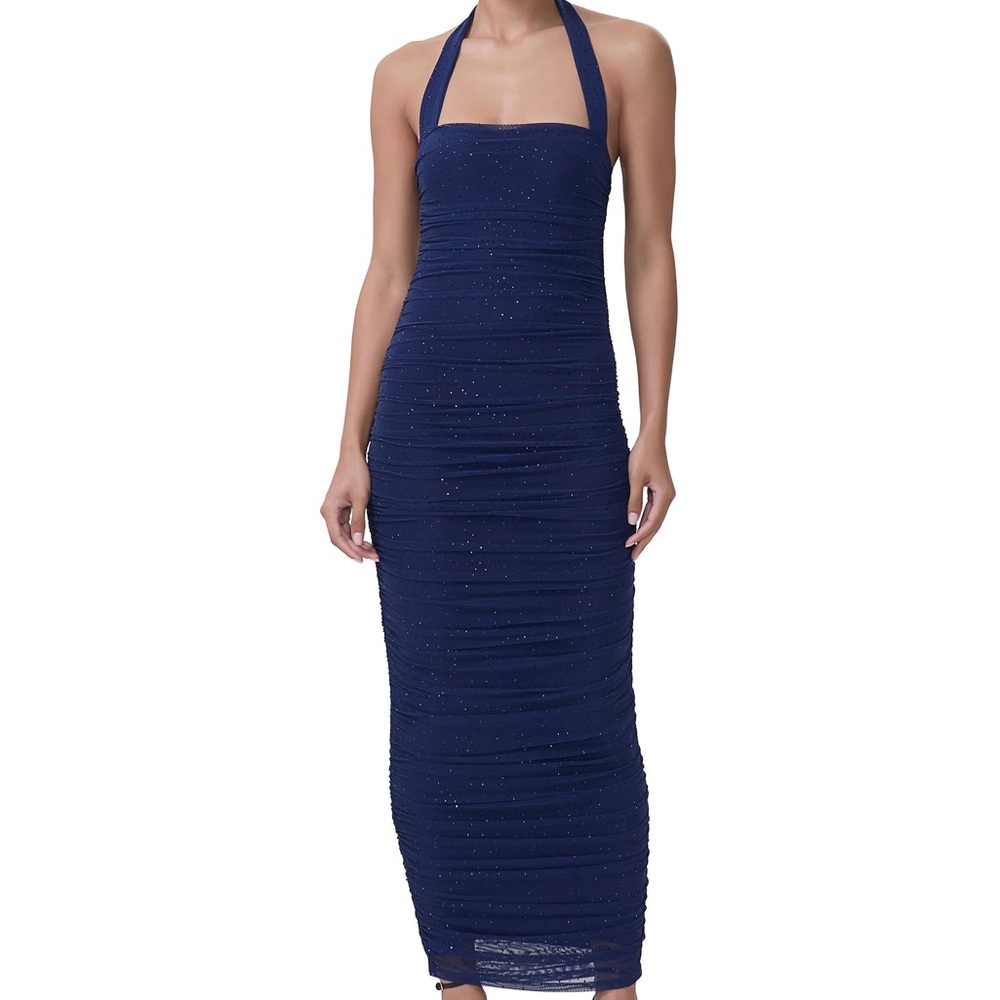 AFRM Midnight Blue Mesh Dress